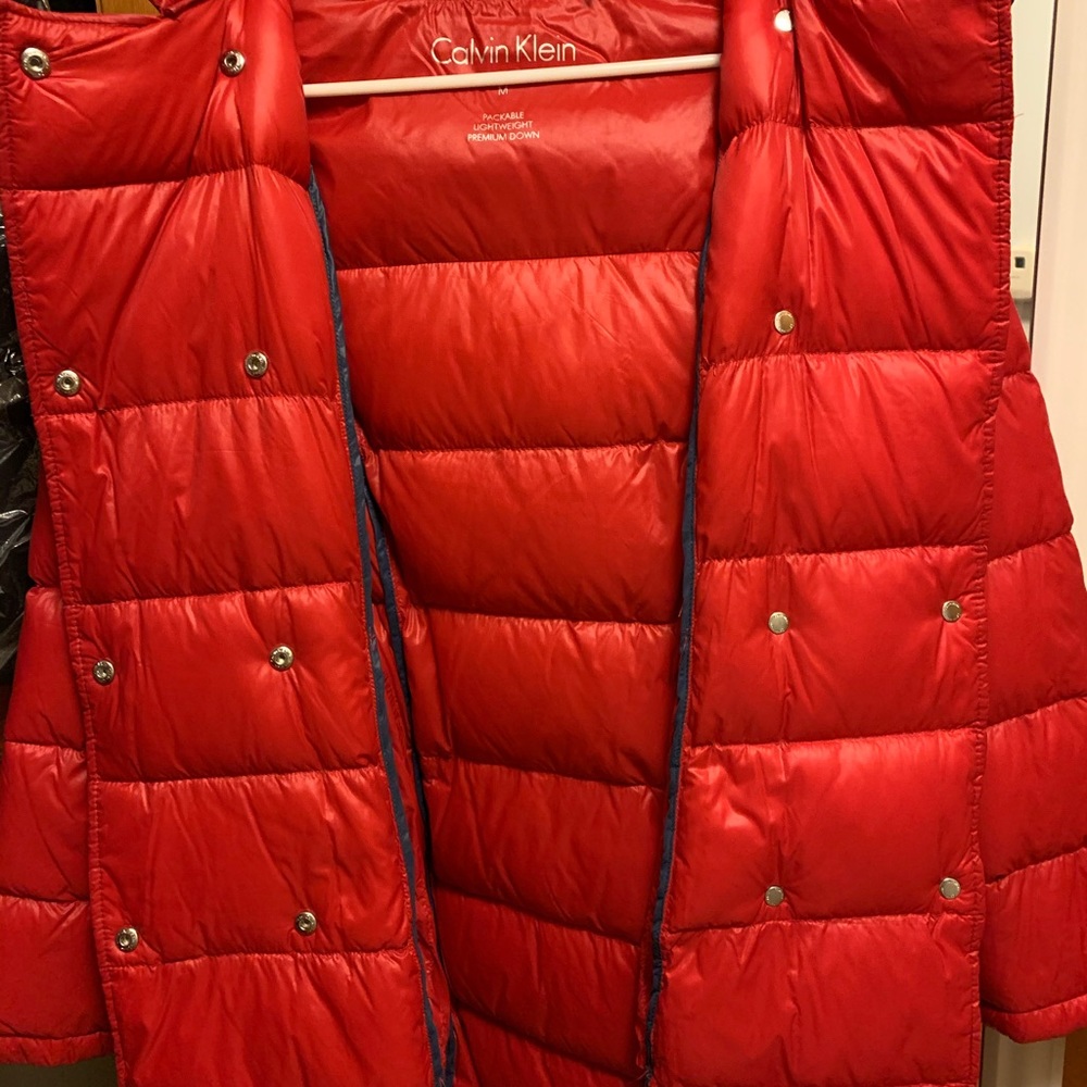 Calvin Klein Red Packable Jacket/Medium - image 4
